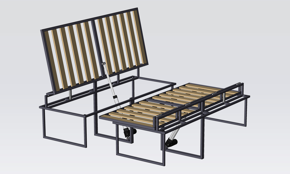 Drawbridge Bed for Narrowboats
