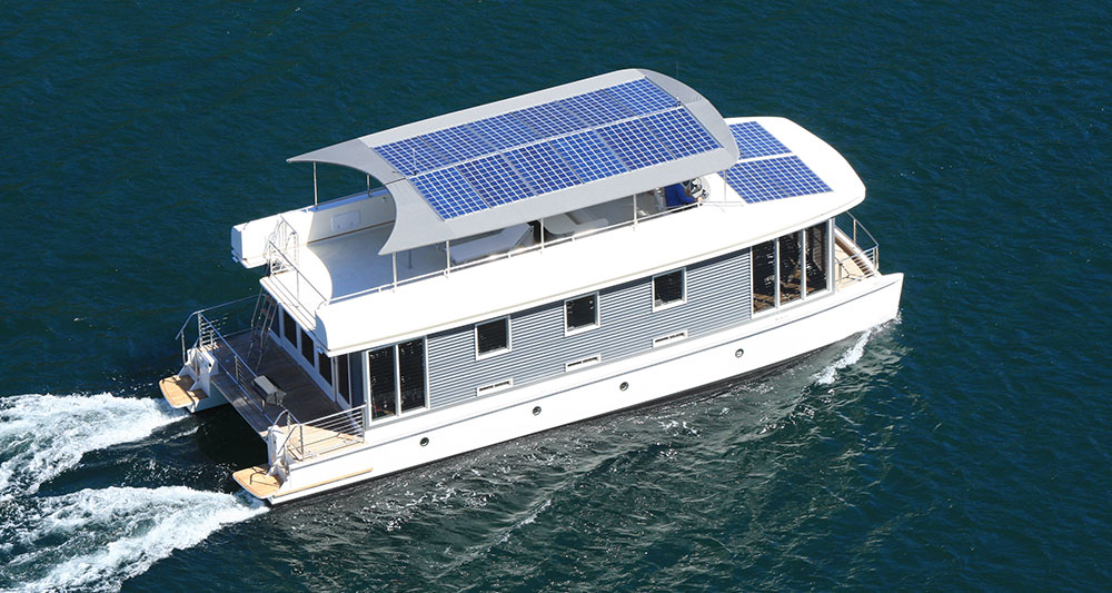Solar electric boat